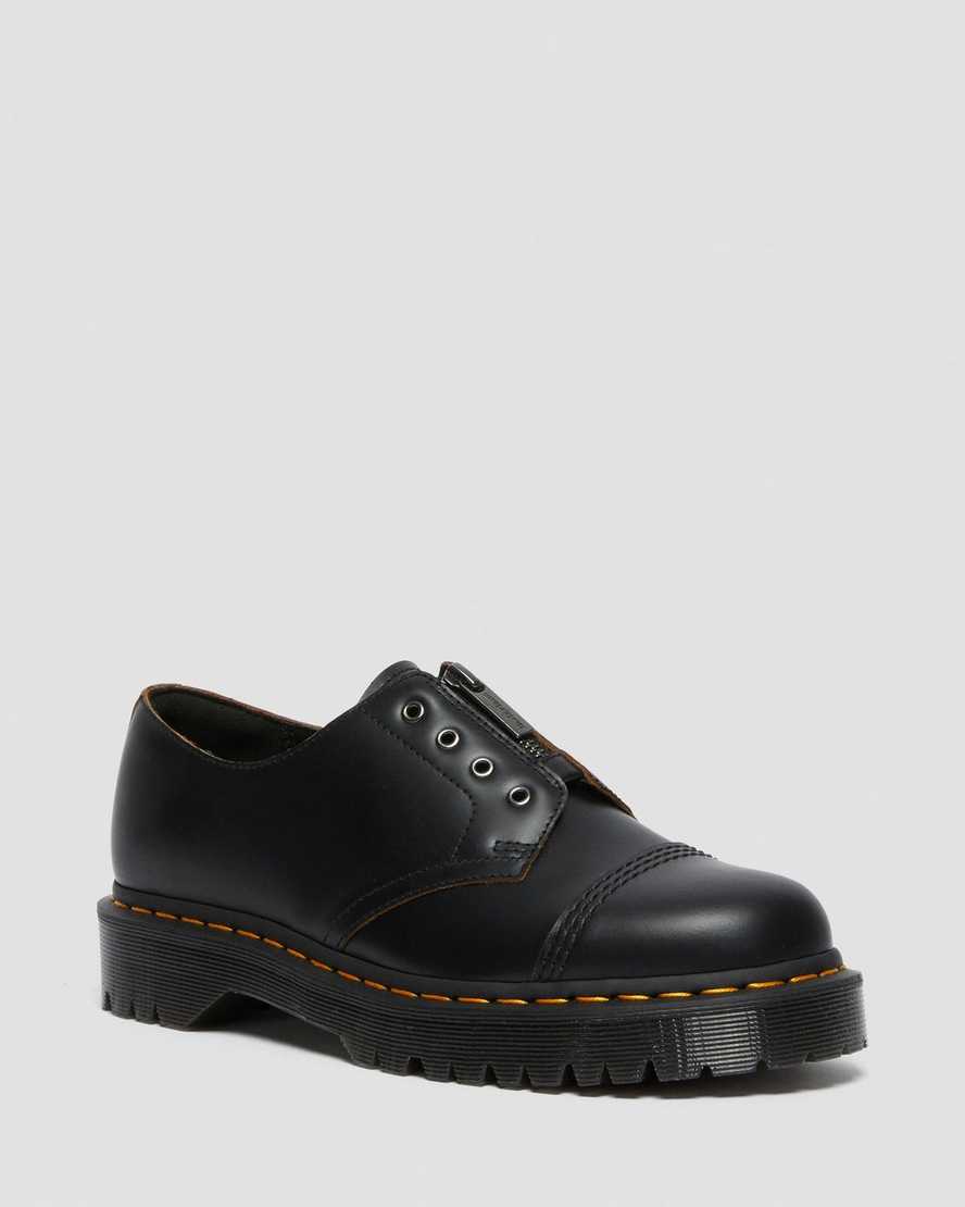 Dr. Martens Smiths Laceless Bex Nahka Naisten Juhlakengät - Mustat Kengät [028-NXVTQS]